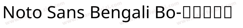 Noto Sans Bengali Bo字体转换